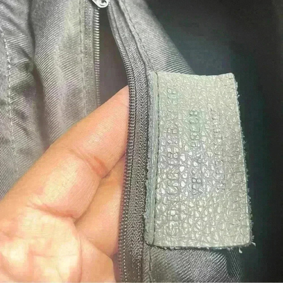 VERA PELLE GREY  PEBBLED LEATHER JUMBO BAG SHOULDER BAG - Picture 8 of 16